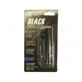 Струйно-аэрозольный газовый баллончик Black Lady, 25 мл в футляре