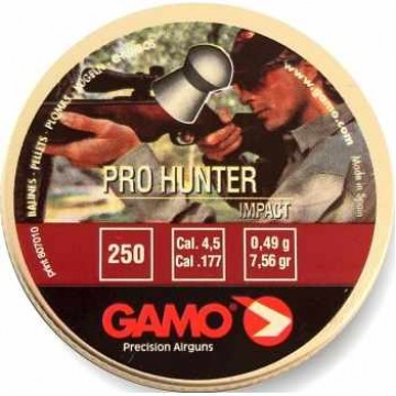 Пули пневматические GAMO PRO Hunter 4,5 мм 0,49 гр (250 шт.)